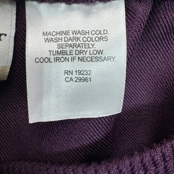 Alfred Dunner Womens Plus Size 24W Plum Elastic waist Pull-On Pants - Picture 6 of 10